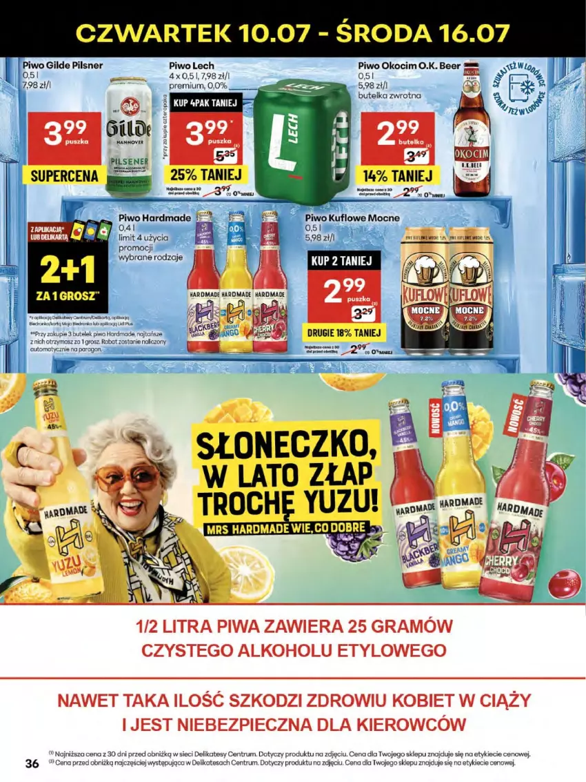 Gazetka promocyjna Delikatesy Centrum - Franczyza DC28 Czwartek - ważna 10.07 do 16.07.2025 - strona 36 - produkty: Gra, Koc, Okocim, Piec, Piwa, Piwo, Por, Rum