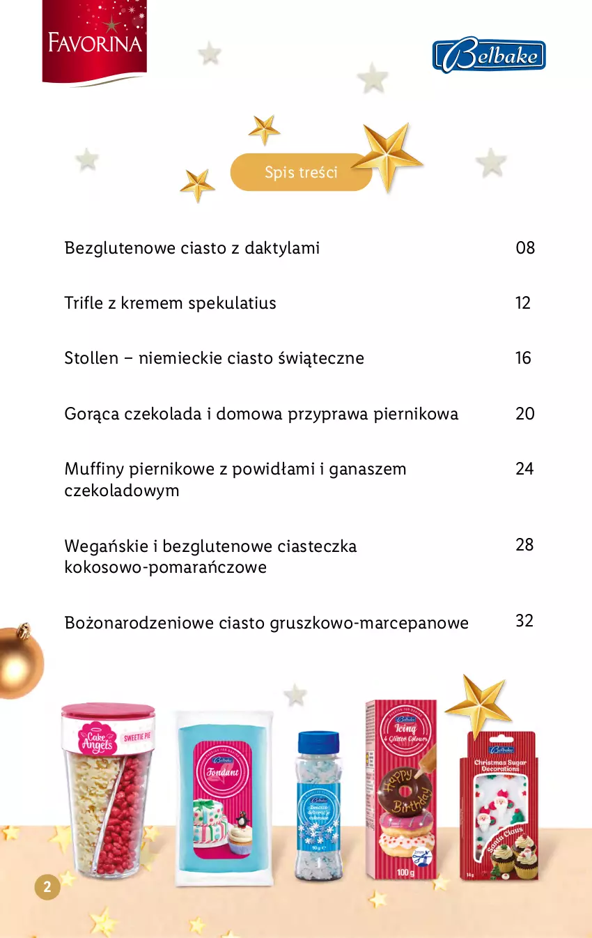 Gazetka promocyjna Lidl - KATALOG BELBAKE FAVORINA - ważna 14.11 do 24.12.2022 - strona 2 - produkty: Czekolada, Kokos, Muffiny, Piernik
