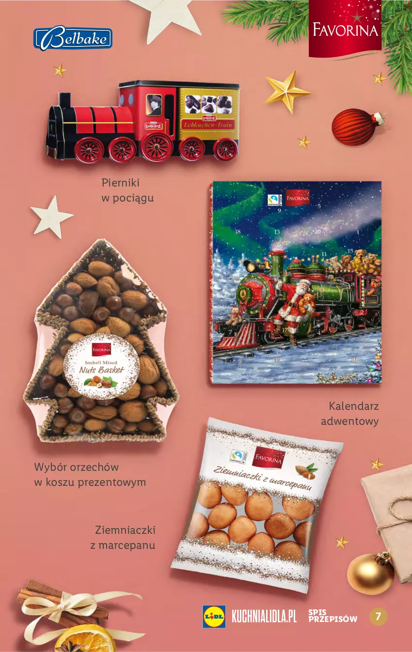 Gazetka promocyjna Lidl - KATALOG BELBAKE FAVORINA - ważna 14.11 do 24.12.2022 - strona 7 - produkty: Kalendarz, Kalendarz adwentowy, Kosz, Piernik, Pociąg