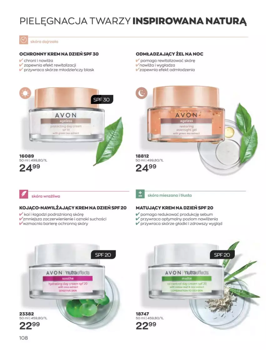 Gazetka promocyjna Avon - Katalog Avon 4/2023 kampania kwiecień - ważna 01.04 do 30.04.2023 - strona 108 - produkty: Krem na dzień, Ochronny krem