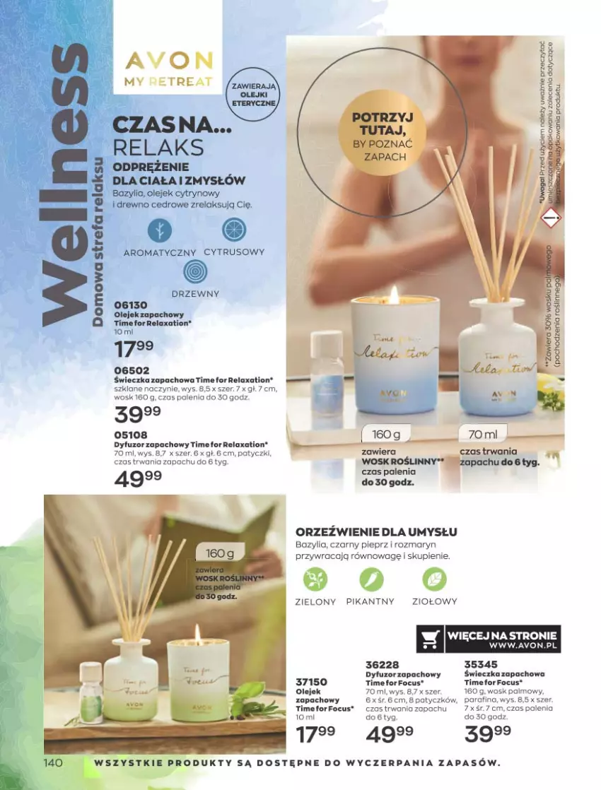 Gazetka promocyjna Avon - Katalog Avon 4/2023 kampania kwiecień - ważna 01.04 do 30.04.2023 - strona 140 - produkty: Bazyl, Bazylia, Olej, Pieprz, Por