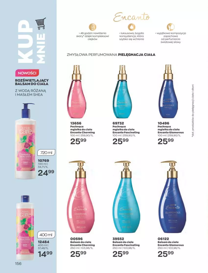 Gazetka promocyjna Avon - Katalog Avon 4/2023 kampania kwiecień - ważna 01.04 do 30.04.2023 - strona 156 - produkty: Balsam do ciała, Fa, Perfum, Róża