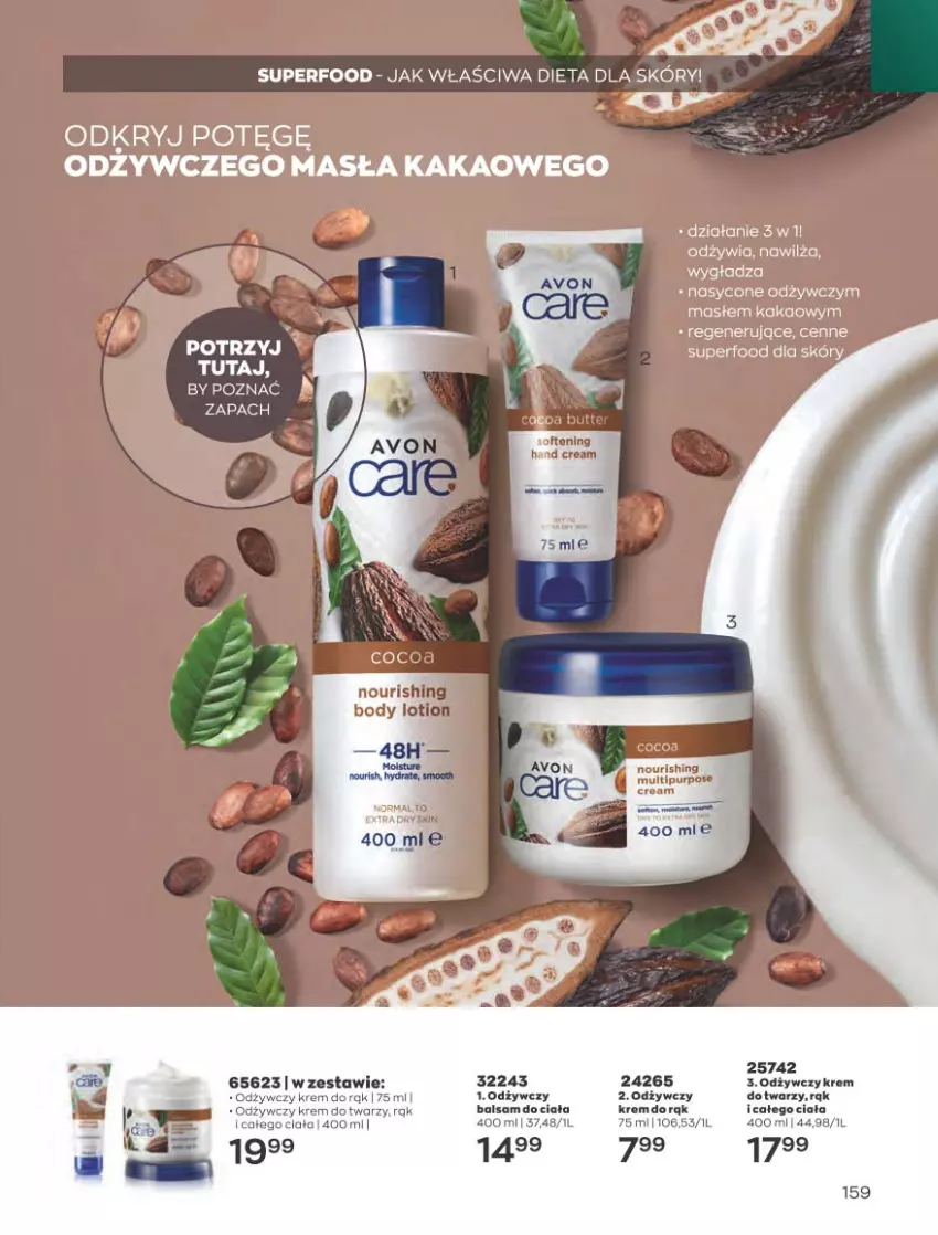 Gazetka promocyjna Avon - Katalog Avon 4/2023 kampania kwiecień - ważna 01.04 do 30.04.2023 - strona 159 - produkty: Body, Krem do rąk, Krem do twarzy, Pur