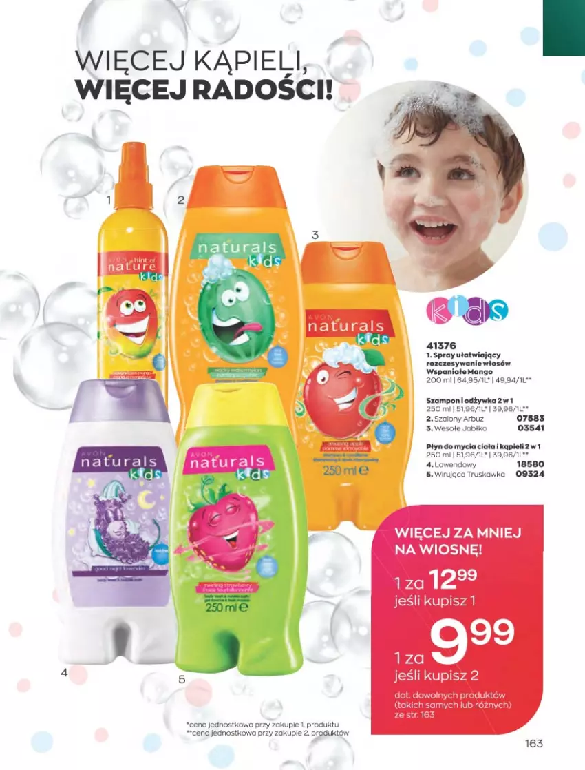 Gazetka promocyjna Avon - Katalog Avon 4/2023 kampania kwiecień - ważna 01.04 do 30.04.2023 - strona 163 - produkty: Arbuz, Mango, Płyn do mycia, Szal, Szampon