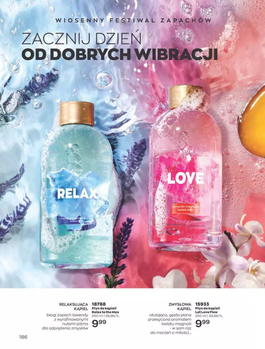 Gazetka promocyjna Avon - Katalog Avon 4/2023 kampania kwiecień - ważna 01.04 do 30.04.2023 - strona 186 - produkty: Płyn do kąpieli