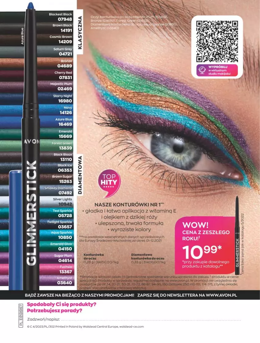 Gazetka promocyjna Avon - Katalog Avon 4/2023 kampania kwiecień - ważna 01.04 do 30.04.2023 - strona 188 - produkty: Konturówka do oczu, Lack, Olej, Tera, Tunel