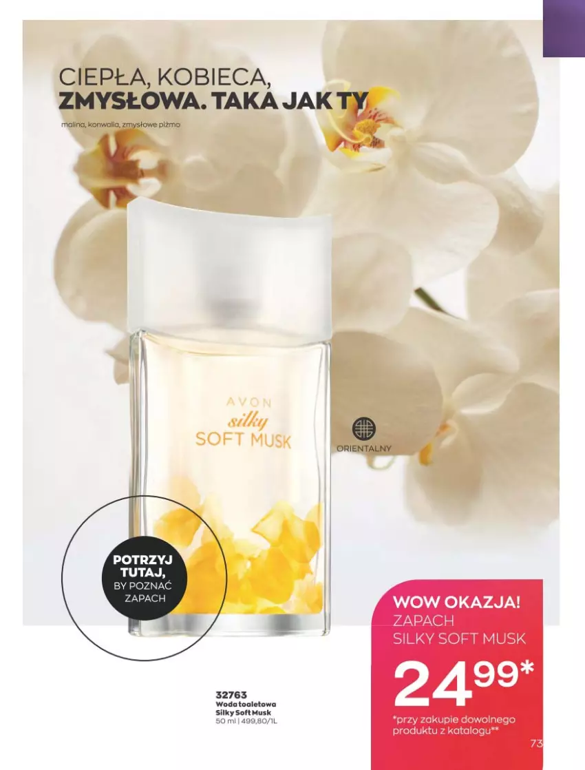 Gazetka promocyjna Avon - Katalog Avon 4/2023 kampania kwiecień - ważna 01.04 do 30.04.2023 - strona 73 - produkty: Mus, Woda