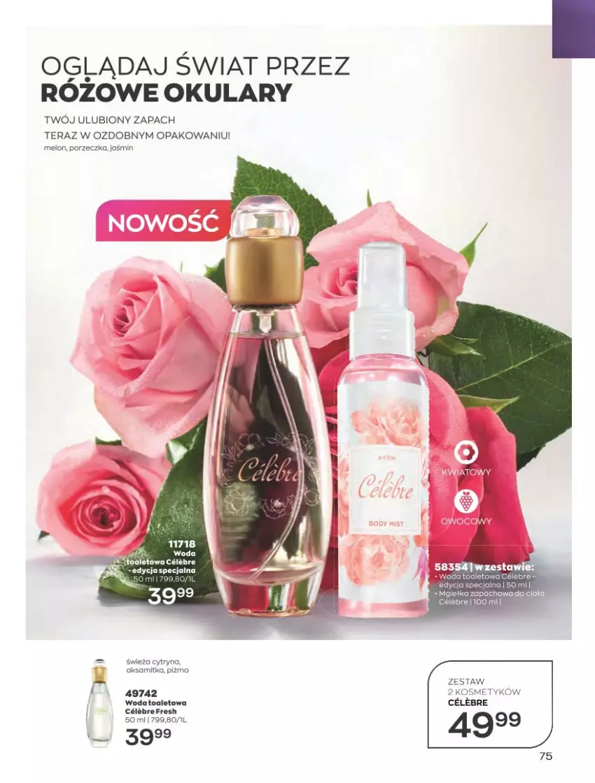 Gazetka promocyjna Avon - Katalog Avon 4/2023 kampania kwiecień - ważna 01.04 do 30.04.2023 - strona 75 - produkty: Aksam, Melon, Por, Tera, Woda