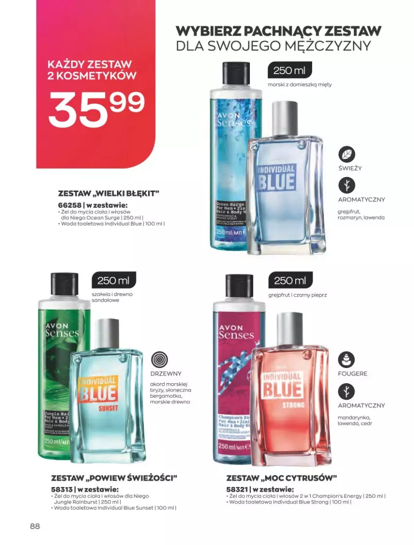 Gazetka promocyjna Avon - Katalog Avon 4/2023 kampania kwiecień - ważna 01.04 do 30.04.2023 - strona 88 - produkty: Body, Grejpfrut, Mars, Pieprz, Woda, Woda toaletowa