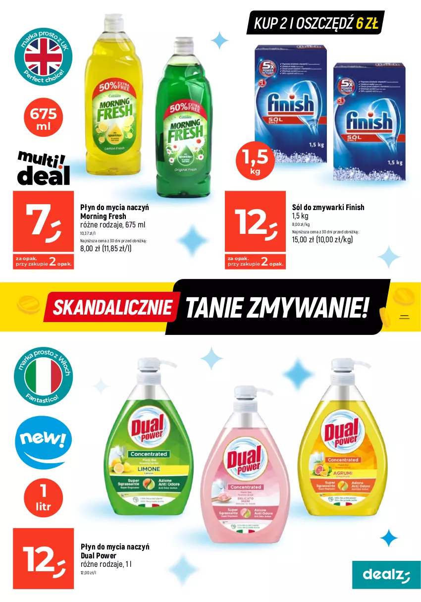 Gazetka promocyjna Dealz - MAKE A DEALZ - ważna 02.01 do 10.01.2024 - strona 13 - produkty: Do mycia naczyń, Fa, Finish, Płyn do mycia, Płyn do mycia naczyń, Sól, Tablet, Tabletki do zmywarki, Zmywarki