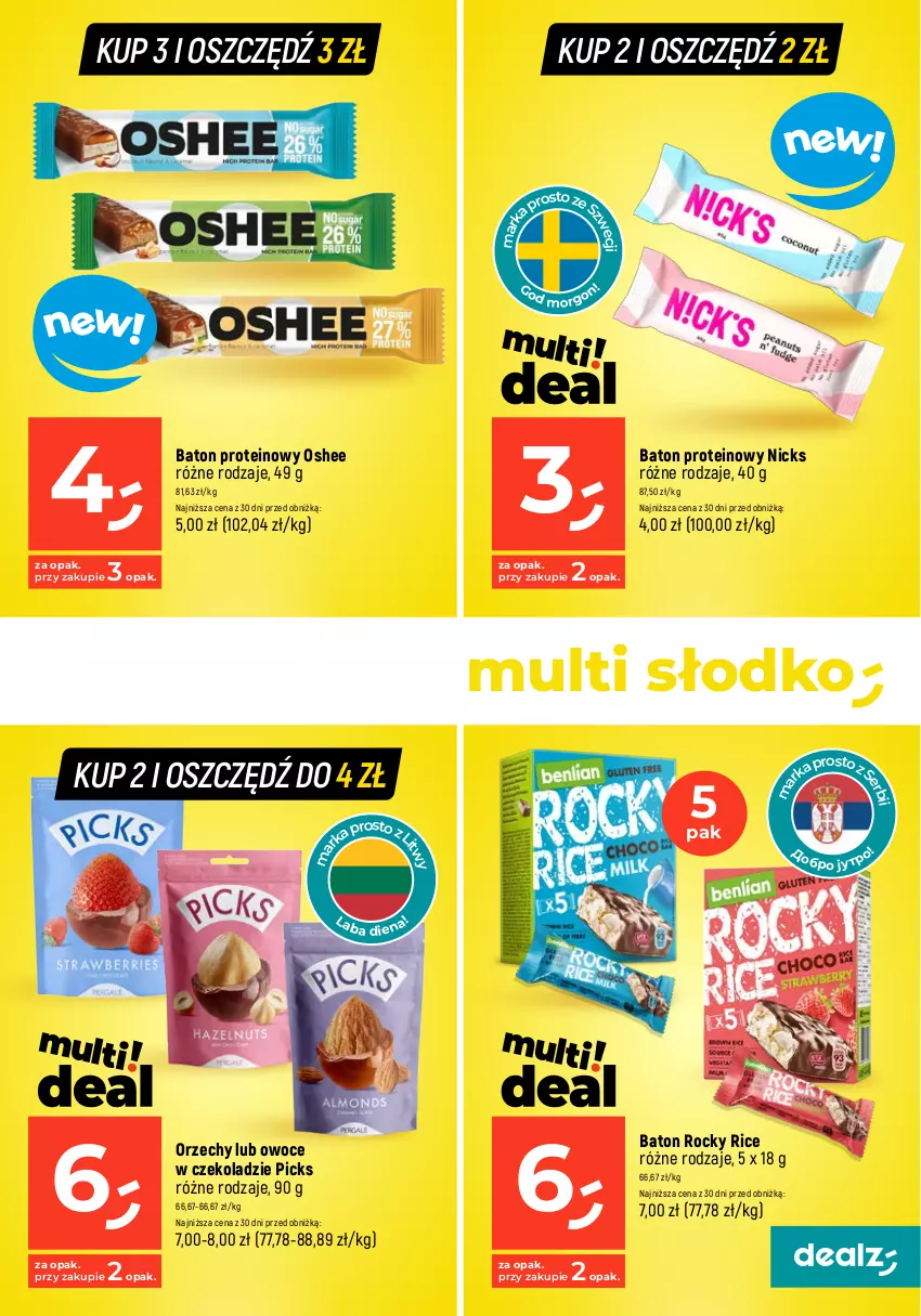 Gazetka promocyjna Dealz - MAKE A DEALZ - ważna 02.01 do 10.01.2024 - strona 27 - produkty: Baton, Oshee, Owoce