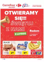 Gazetka promocyjna Carrefour - Gazetka Express - Gazetka - ważna od 14.02 do 14.02.2022 - strona 1 - produkty: Banany, Cukier, Chleb, Masło