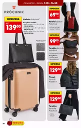 Gazetka promocyjna Biedronka - Okazje Tygodnia - Gazetka - ważna od 10.10 do 10.10.2026 - strona 32 - produkty: Torebka, Por, Walizka, Plecak