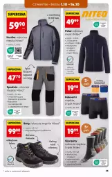 Gazetka promocyjna Biedronka - Okazje Tygodnia - Gazetka - ważna od 10.10 do 10.10.2026 - strona 35 - produkty: Ser, Buty, Kurtka, Buty robocze, Karp, Kurtka robocza, Spodnie, Bokserki