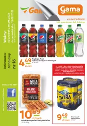 Gazetka promocyjna Gama - Gazetka Gama - Gazetka - ważna od 04.08 do 04.08.2023 - strona 1 - produkty: Piwa, Piwo, Piec, Sok, Gra, Sokołów, O nas, Tatra, Pepsi, Napój, Fa