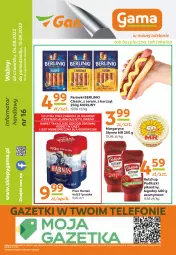 Gazetka promocyjna Gama - Gazetka Gama - Gazetka - ważna od 04.08 do 04.08.2023 - strona 12 - produkty: Piwa, Piwo, Piec, Ketchup, Ser, Gra, Telefon, Parówki, Margaryna, Morliny, Pudliszki, Słynne, Harnaś, Berlinki