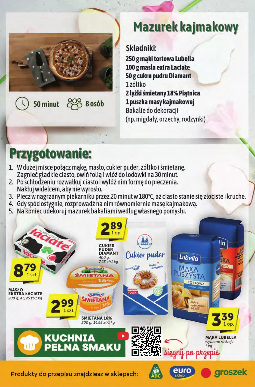 Gazetka promocyjna ABC - ważna 20.03 do 01.04.2025 - strona 2 - produkty: Bell, Bella, Cukier, Cukier puder, Diamant, Kuchnia, Lubella, Mąka, Masło, Migdały, Piątnica, Piec, Piekarnik, Puder, Rodzynki