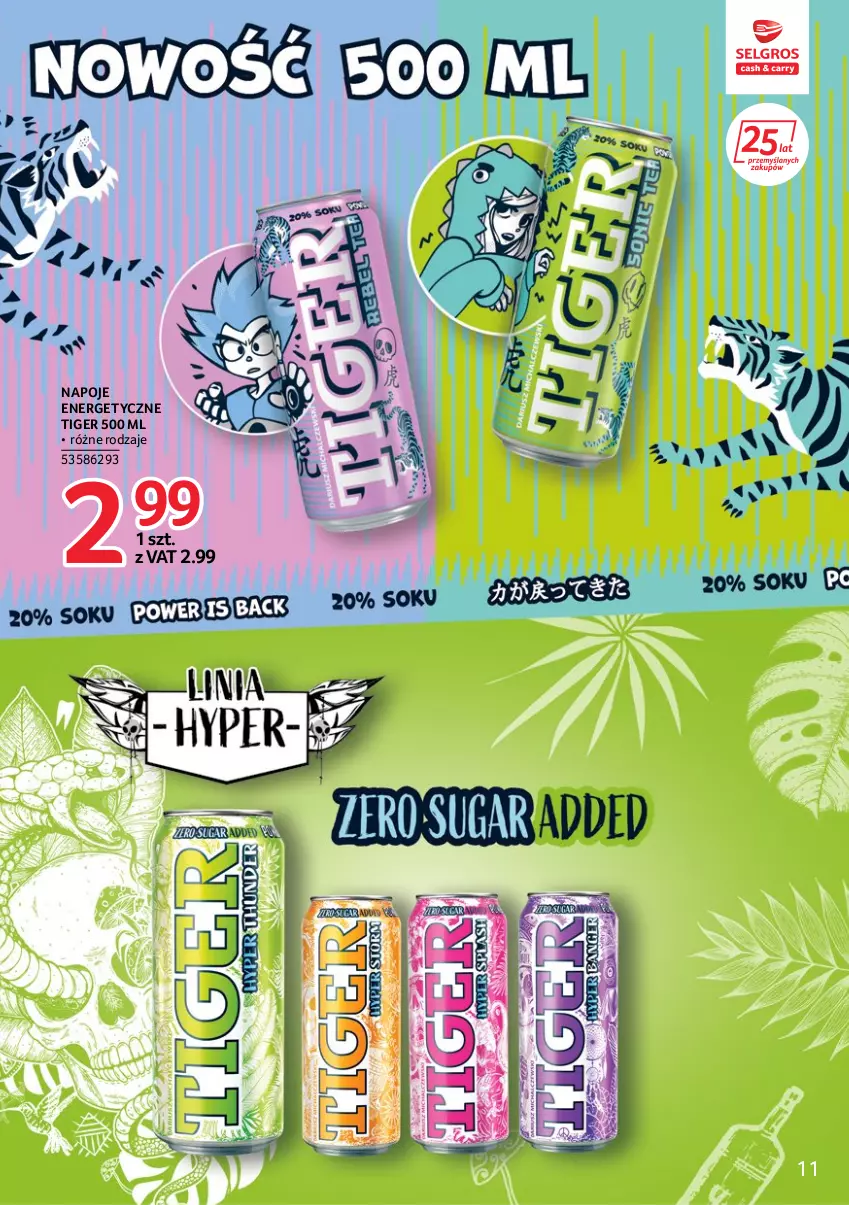 Gazetka promocyjna Selgros - Katalog Markowe Produkty - ważna 06.10 do 19.10.2022 - strona 11 - produkty: Napoje, Tiger