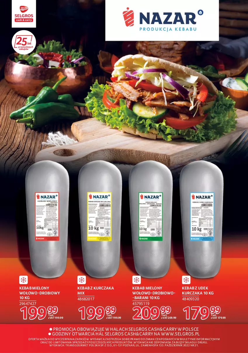 Gazetka promocyjna Selgros - Katalog Markowe Produkty - ważna 06.10 do 19.10.2022 - strona 16 - produkty: Fa, Kebab, Kebab z kurczaka, Kurczak, LG, Tran