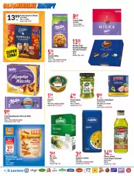 Gazetka promocyjna E Leclerc - Gazetka - ważna od 22.01 do 22.01.2022 - strona 14 - produkty: Piec, Lubella, Makaron, Ciastka, Ryż, Lajkonik, Gin, Kupiec, Bell, Praliny, Kawa, Wawel, Pesto, Bajgle, Mleczko, Czekolada, Tuńczyk, Lorenz, Oliwa z oliwek, Bella, Ryż biały, Milka, Baryłki, Fa