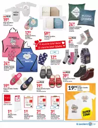 Gazetka promocyjna E Leclerc - Gazetka - ważna od 22.01 do 22.01.2022 - strona 9 - produkty: Top, Kapcie, Body, Buty, Karp, T-shirt, Rajstopy, Skarpetki, Rękawice, Ręcznik, Poduszka, Fa
