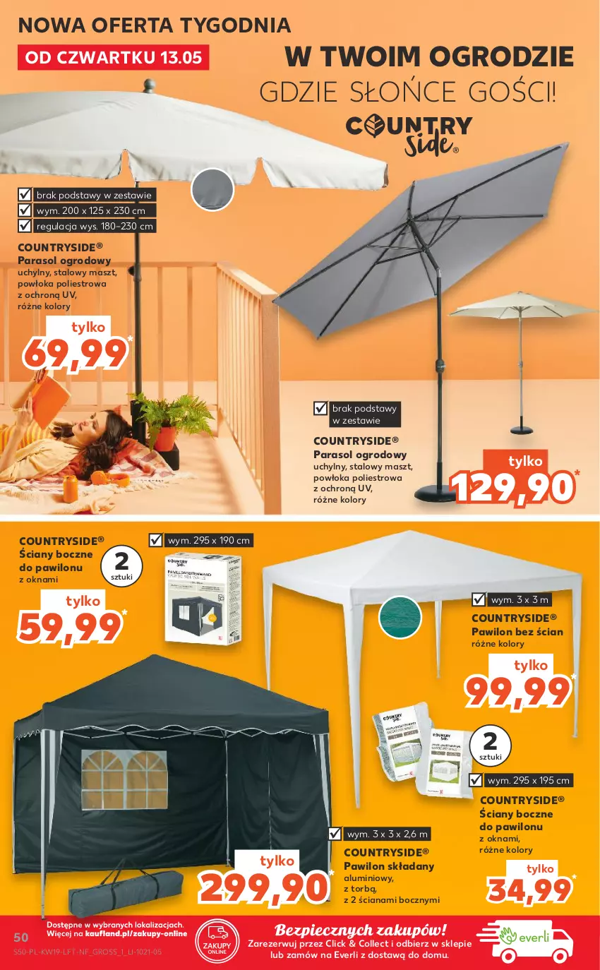 Gazetka promocyjna Kaufland - OFERTA TYGODNIA - ważna 13.05 do 19.05.2021 - strona 50 - produkty: Parasol, Piec