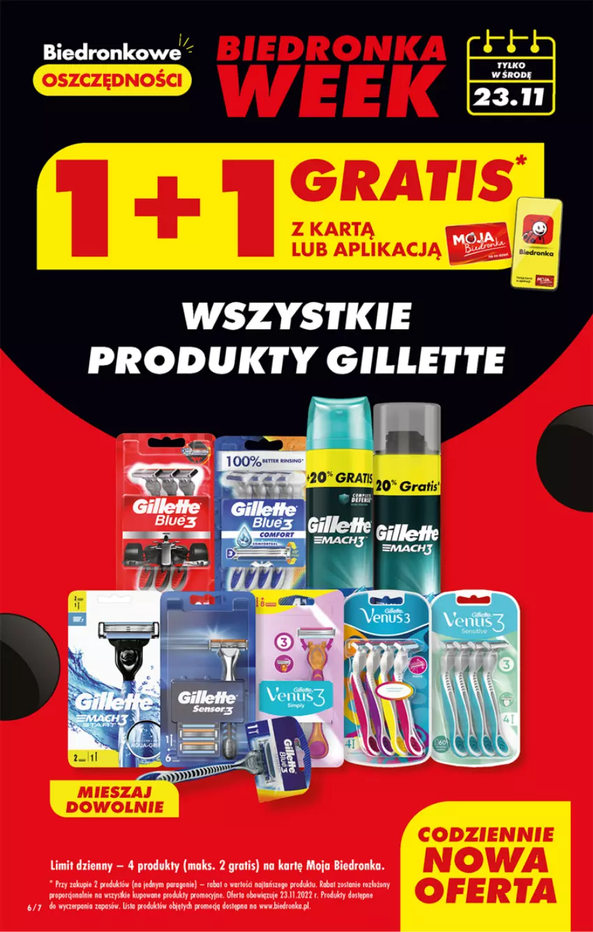 Gazetka promocyjna Biedronka - W tym tygodniu  P - ważna 21.11 do 26.11.2022 - strona 6 - produkty: Gillette, Gra