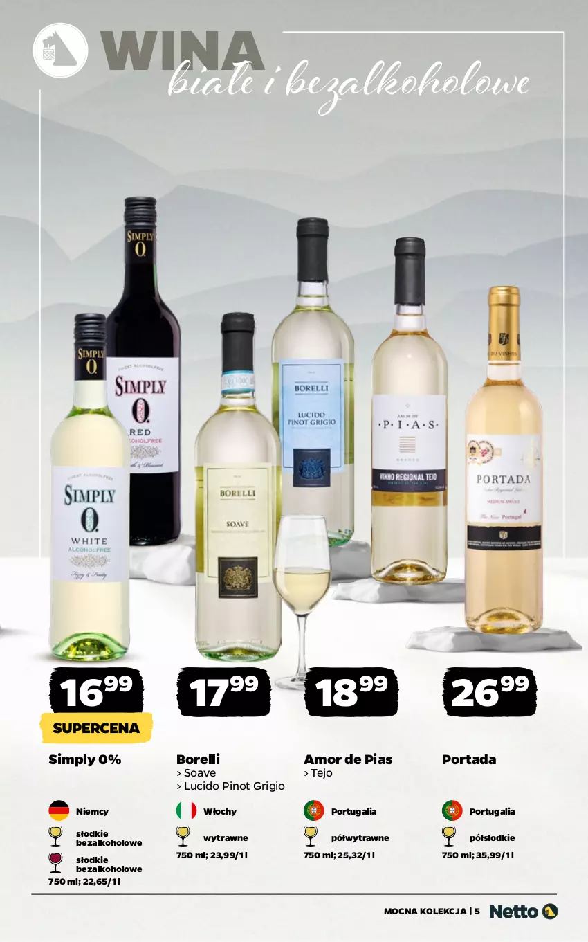 Gazetka promocyjna Netto - Alkohole - Wina - ważna 24.11 do 07.12.2025 - strona 5 - produkty: Pinot Grigio, Por, Portada