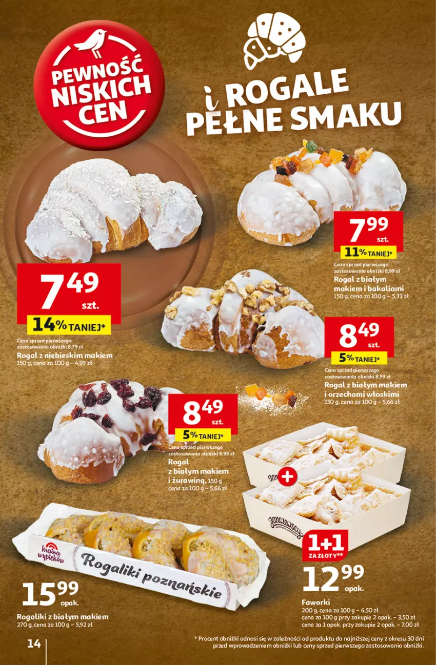 Gazetka promocyjna Auchan - Pewność Niskich Cen Hipermarket - ważna 07.11 do 13.11.2024 - strona 16 - produkty: Fa, Rogal