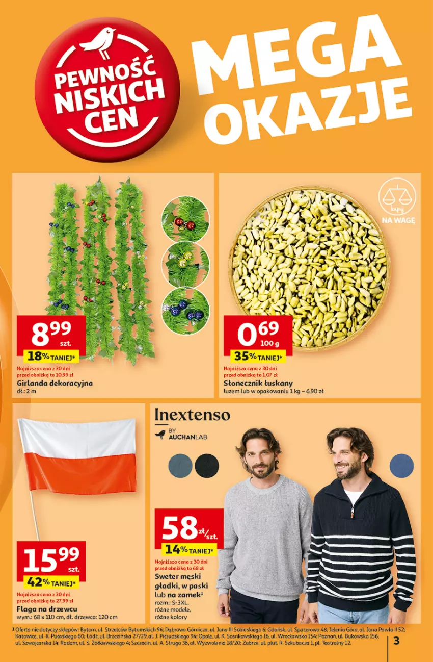 Gazetka promocyjna Auchan - Pewność Niskich Cen Hipermarket - ważna 07.11 do 13.11.2024 - strona 3 - produkty: Acer, Cars, Girlanda, Sos, Sweter