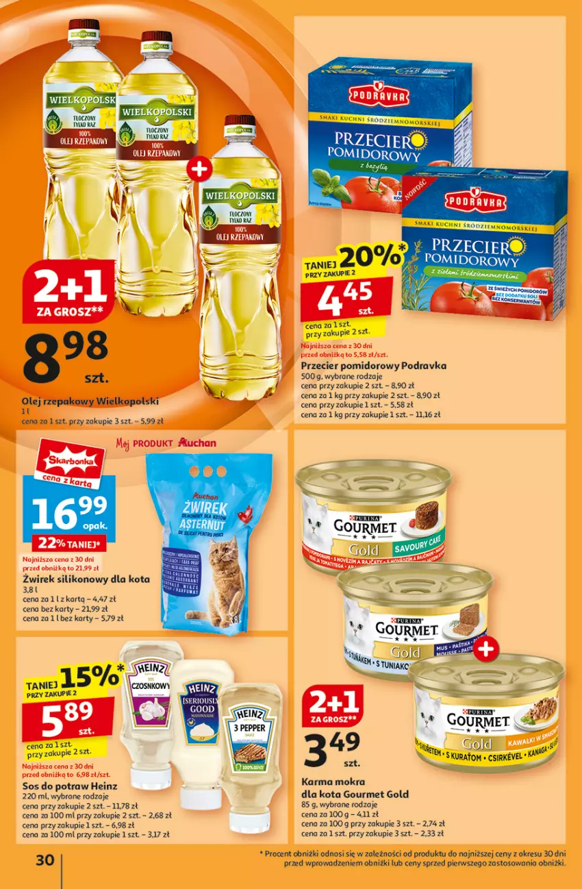 Gazetka promocyjna Auchan - Pewność Niskich Cen Hipermarket - ważna 07.11 do 13.11.2024 - strona 32 - produkty: Gourmet Gold, Heinz, Podravka, Ser, Sos