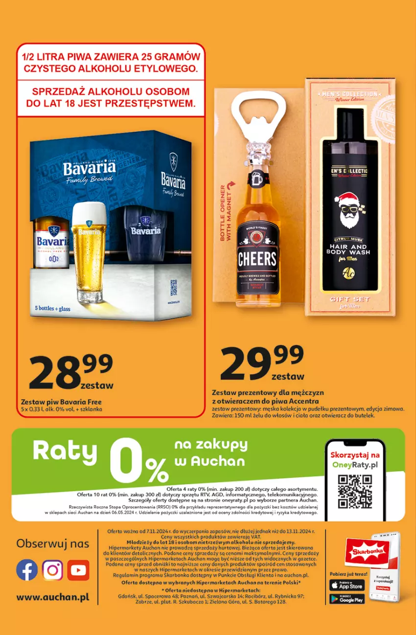 Gazetka promocyjna Auchan - Pewność Niskich Cen Hipermarket - ważna 07.11 do 13.11.2024 - strona 63 - produkty: Acer, Cars, Gra, Otwieracz, Piwa, Ser, Szklanka, Zestaw prezentowy