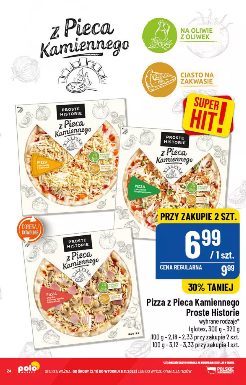 Gazetka promocyjna PoloMarket - Gazetka pomocyjna - ważna 02.11 do 08.11.2022 - strona 24 - produkty: Piec, Pizza, Pizza z pieca kamiennego