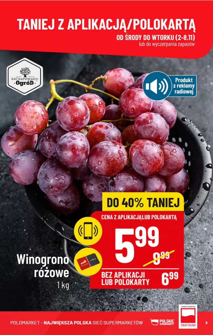 Gazetka promocyjna PoloMarket - Gazetka pomocyjna - ważna 02.11 do 08.11.2022 - strona 3 - produkty: Ocet, Wino