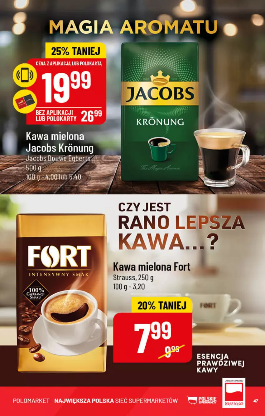 Gazetka promocyjna PoloMarket - Gazetka pomocyjna - ważna 02.11 do 08.11.2022 - strona 47 - produkty: Jacobs, Kawa, Kawa mielona