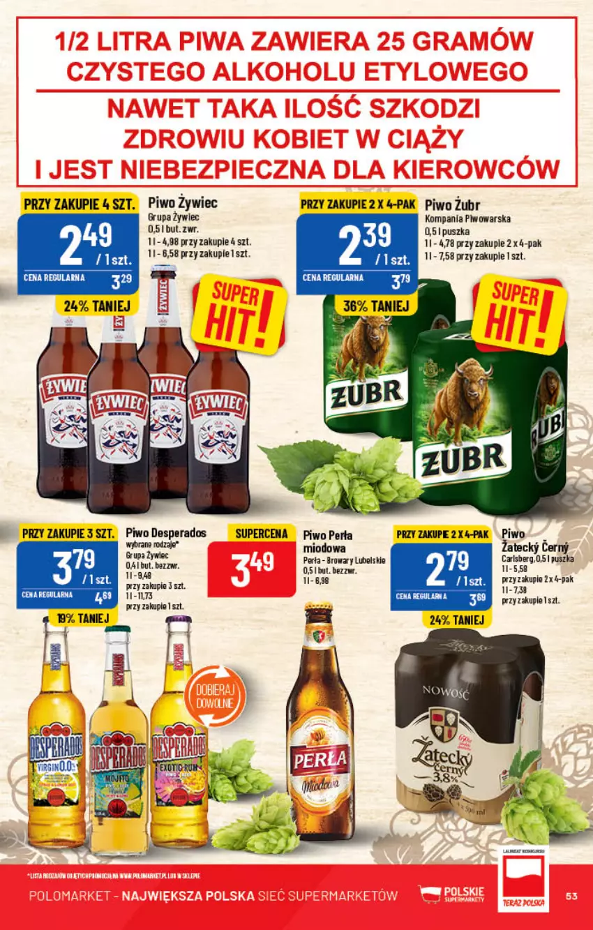 Gazetka promocyjna PoloMarket - Gazetka pomocyjna - ważna 02.11 do 08.11.2022 - strona 53 - produkty: Carlsberg, Desperados, Perła, Piwo