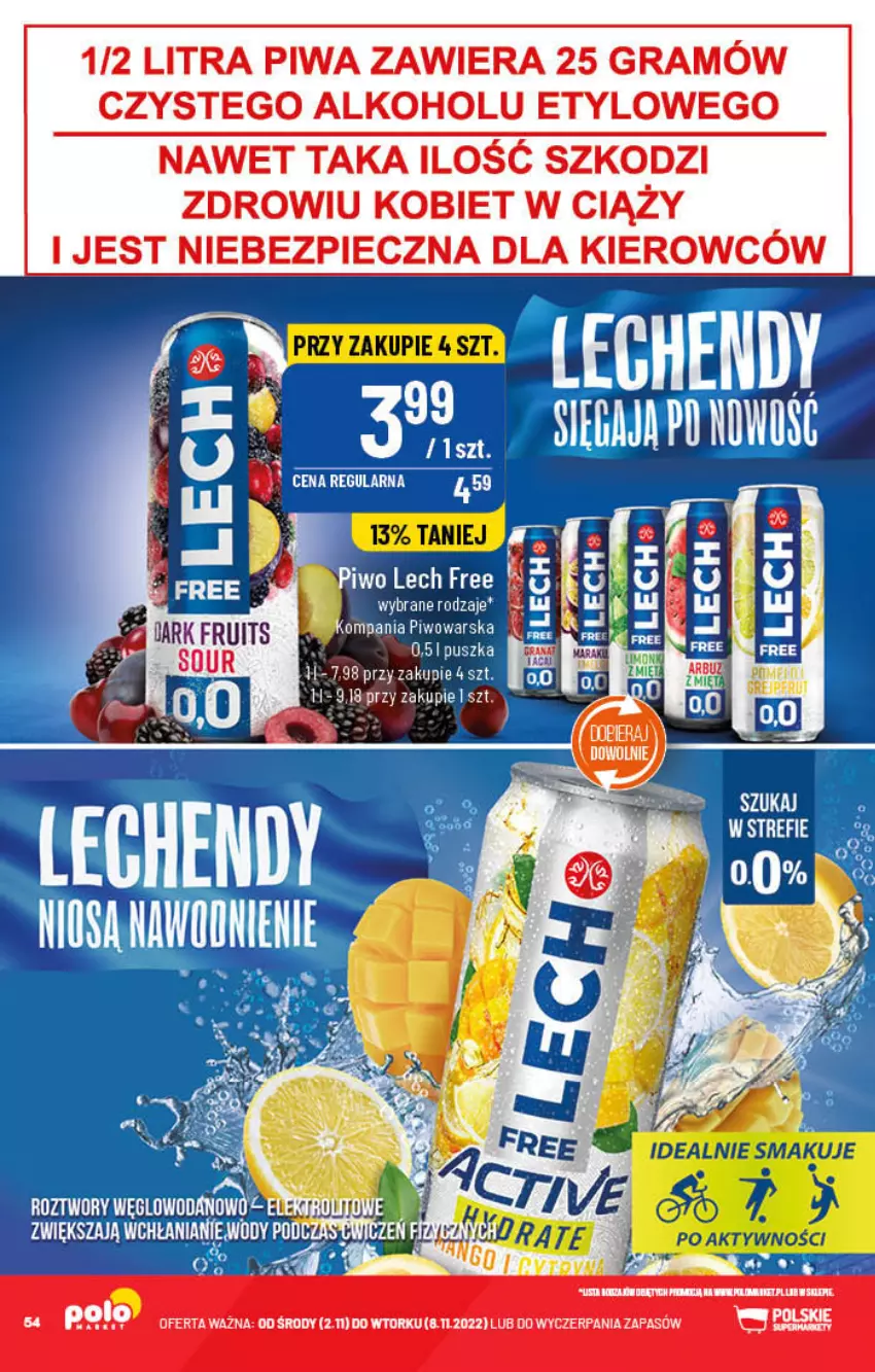 Gazetka promocyjna PoloMarket - Gazetka pomocyjna - ważna 02.11 do 08.11.2022 - strona 54 - produkty: Gra, Piec, Piwa, Piwo, Ser