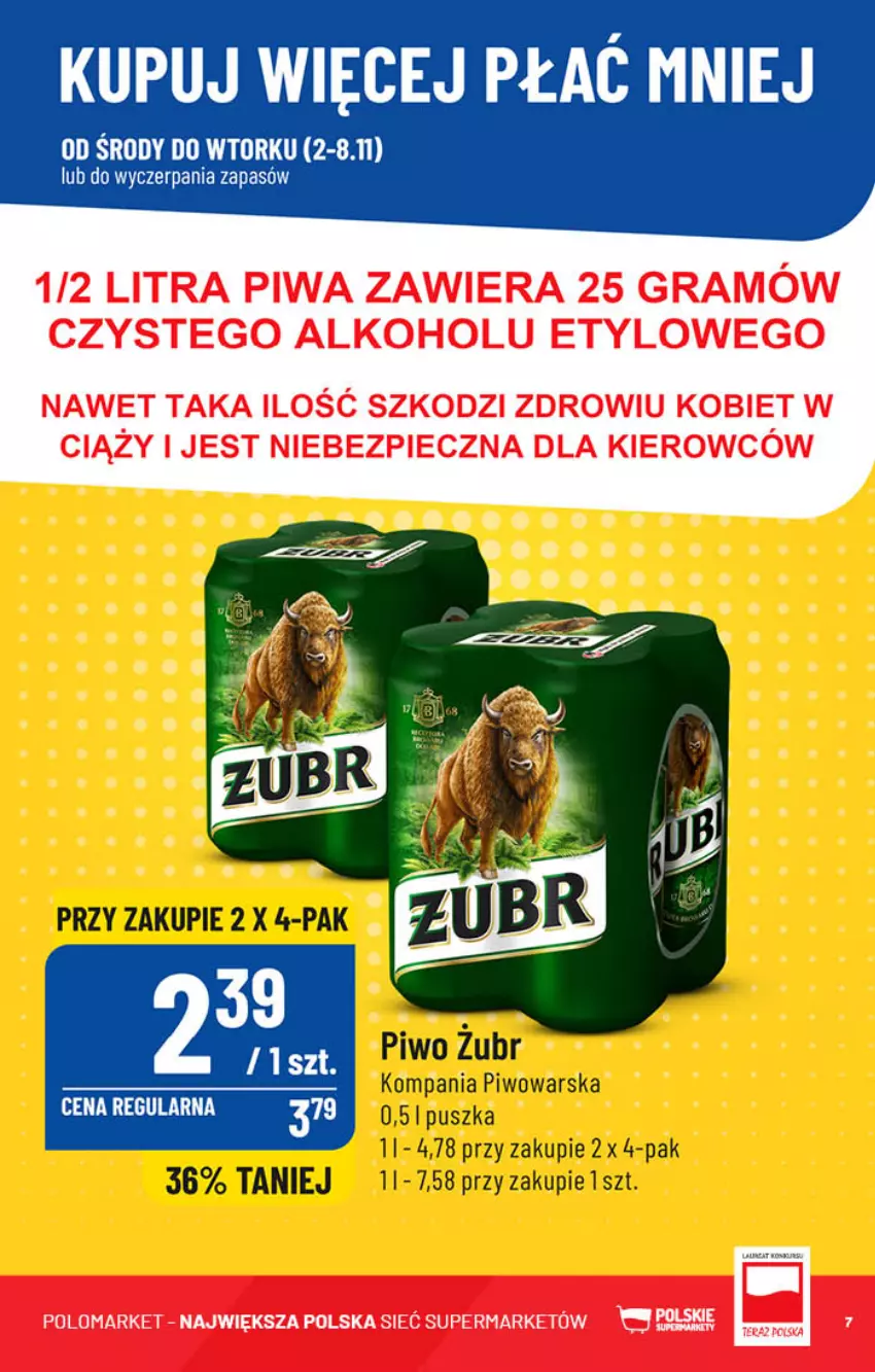 Gazetka promocyjna PoloMarket - Gazetka pomocyjna - ważna 02.11 do 08.11.2022 - strona 7 - produkty: Piwo