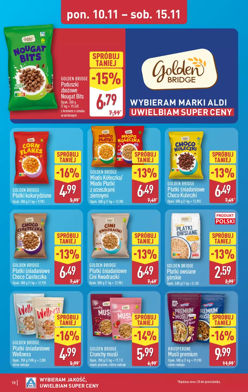 Gazetka promocyjna Aldi - Pełna oferta - ważna 10.11 do 15.11.2025 - strona 18 - produkty: Danio, Mus, Płatki owsiane