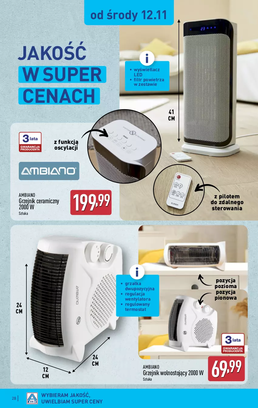 Gazetka promocyjna Aldi - Pełna oferta - ważna 10.11 do 15.11.2025 - strona 28 - produkty: Grzałka, Grzejnik, Termos