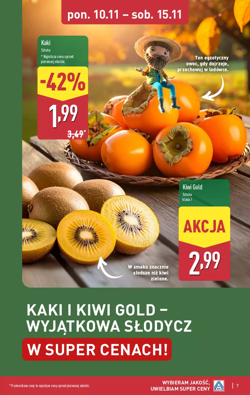 Gazetka promocyjna Aldi - Pełna oferta - ważna 10.11 do 15.11.2025 - strona 7 - produkty: Kaki, Kiwi