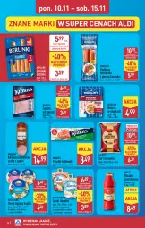 Gazetka promocyjna Aldi - Pełna oferta - Gazetka - ważna od 15.11 do 15.11.2025 - strona 14 - produkty: Kurczak, Chrzan, Krakus, Top, Ser, Gra, Królewski, Kiełbasa krakowska, Jogurt, Parówki, Pasztet, Szynka, Serek, Morliny, Boczek, Hochland, Kiełbasa, Berlinki, Almette