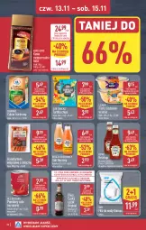 Gazetka promocyjna Aldi - Pełna oferta - Gazetka - ważna od 15.11 do 15.11.2025 - strona 32 - produkty: Piwa, Piwo, Ketchup, All Seasons, Kawa rozpuszczalna, Sos, Sok, Gin, Gra, Cukier, Kawa, Tortilla, Diamant, Tortilla Chips, Frankfurterki, Cukier trzcinowy, Pomidory, Heinz, Lisner