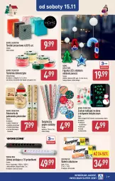 Gazetka promocyjna Aldi - Pełna oferta - Gazetka - ważna od 15.11 do 15.11.2025 - strona 37 - produkty: Papier ozdobny, Akcesoria do pakowania, Papier, Klej, Energizer, Ozdoba, Baterie alkaliczne, Listwa