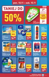 Gazetka promocyjna Aldi - Pełna oferta - Gazetka - ważna od 15.11 do 15.11.2025 - strona 9 - produkty: Mozzarella, Kurczak, Krakus, Sos, Ser, Ryż, Salami, Twaróg, Miruna, Kiełbasa podwawelska, Tago, Wawel, Morliny, Kotlet, Twaróg półtłusty, Ser pleśniowy, Kiełbasa, Lisner, Danie gotowe