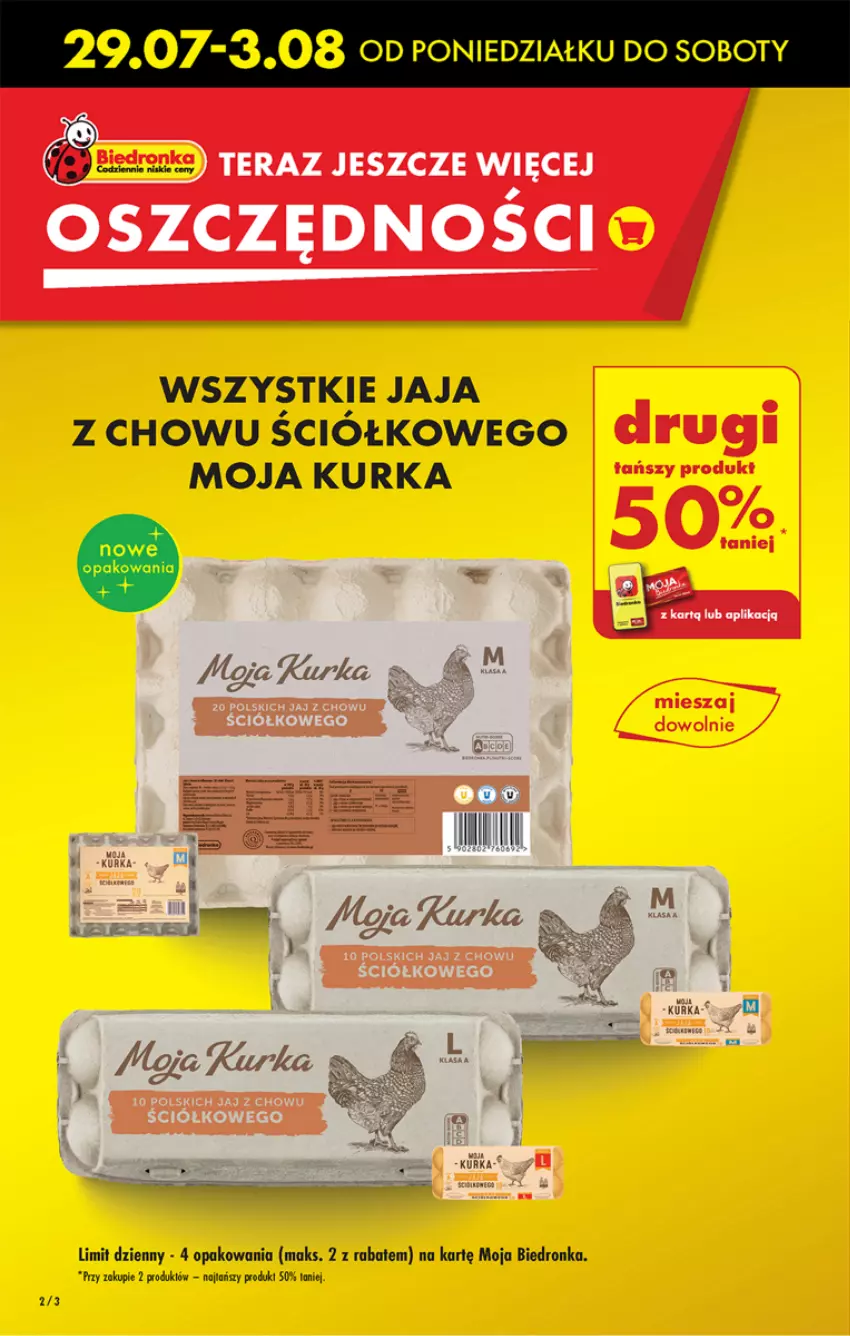 Gazetka promocyjna Biedronka - Od poniedzialku - ważna 29.07 do 03.08.2024 - strona 2 - produkty: Jaja