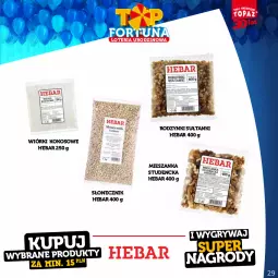 Gazetka promocyjna Topaz - Gazetka - Gazetka - ważna od 15.10 do 15.10.2023 - strona 29 - produkty: Wiórki kokosowe, Gry, Mieszanka studencka, Rodzynki, Kokos