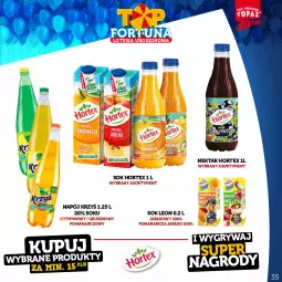 Gazetka promocyjna Topaz - Gazetka - Gazetka - ważna od 15.10 do 15.10.2023 - strona 35 - produkty: Sok, Gry, Leon, Napój, Nektar, Hortex