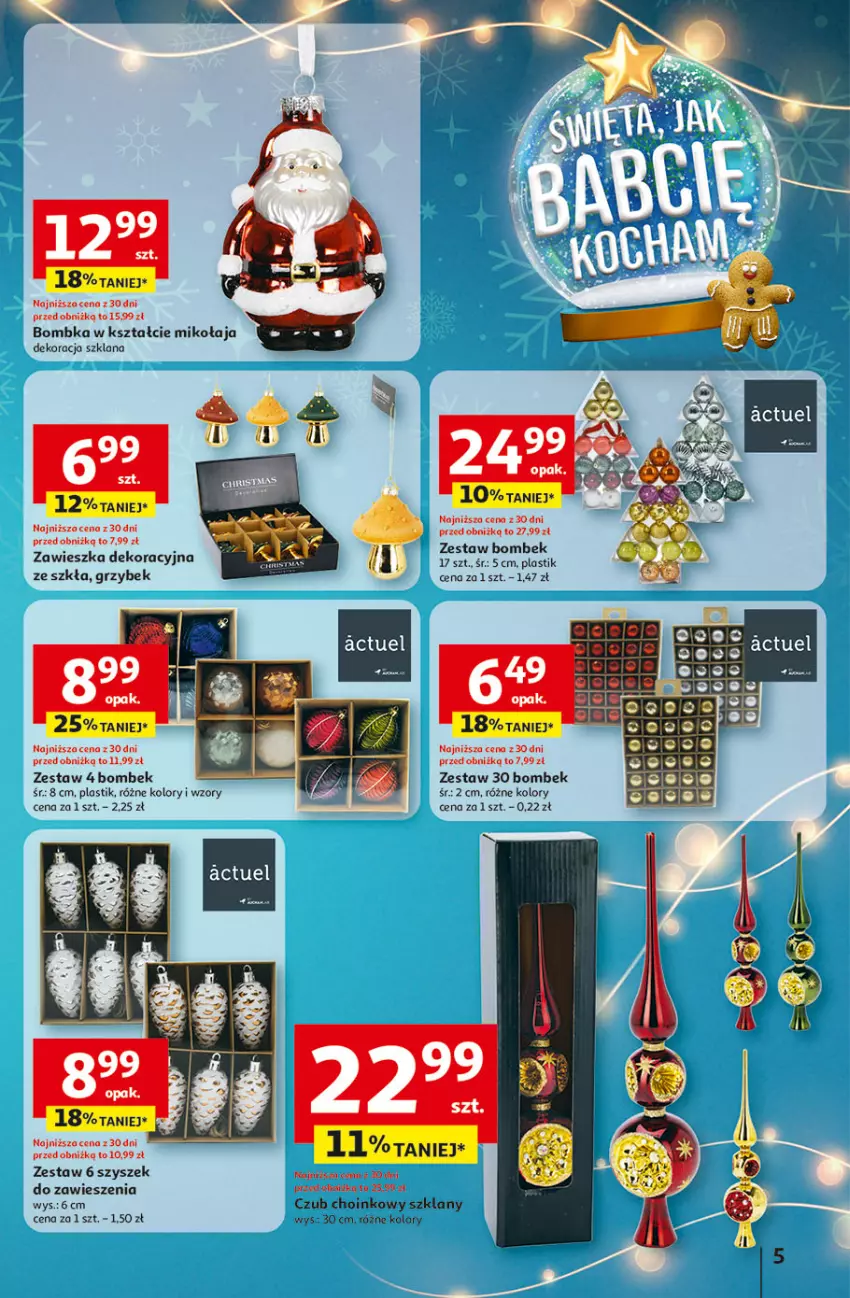 Gazetka promocyjna Auchan - Święta jak babcię kocham Hipermarket - ważna 04.12 do 10.12.2025 - strona 5 - produkty: LANA, Zestaw bombek