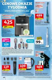 Gazetka promocyjna Auchan - Święta jak babcię kocham Hipermarket - Gazetka - ważna od 10.12 do 10.12.2025 - strona 40 - produkty: Elektryczna szczoteczka, Odkurzacz, Top, Por, Gra, Robot planetarny, Philips, Czajnik elektryczny, Czajnik, Szczoteczka do zębów, Szczotka, Odkurzacz bezprzewodowy, Tefal, Robot, Suszarka, Szczoteczka, Akumulator, Fa